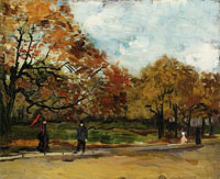 Vincent van Gogh View of a park in Paris