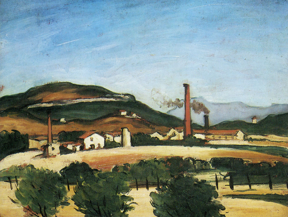 Paul Cézanne - Factories near Mont de Cengle
