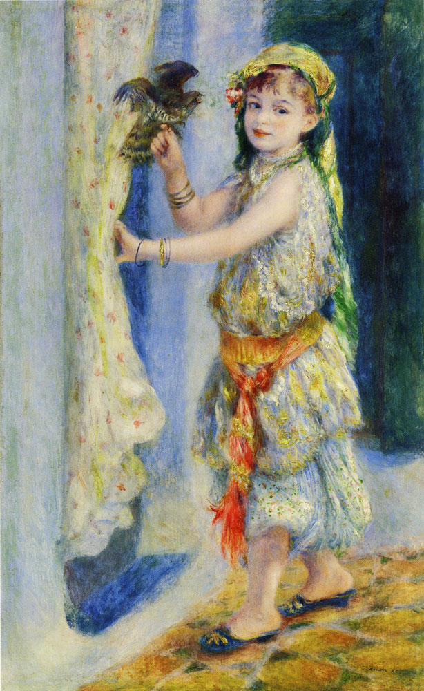 Pierre-Auguste Renoir - Child with a Bird (Mademoiselle Fleury in Algerian Costume)