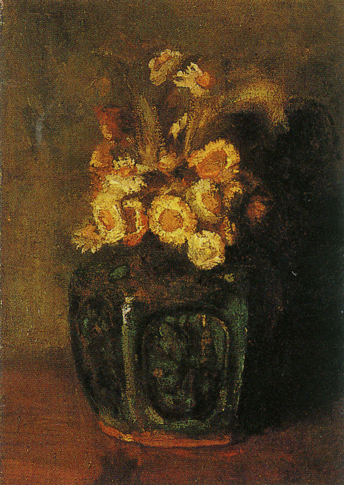 Vincent van Gogh - Ginger jar with daisies
