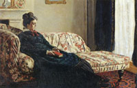 Claude Monet Meditation, Madame Monet Sitting on a Sofa