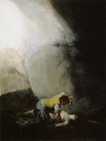 Francisco Goya Bandit Murdering a Woman (The Bandits' Attack III)