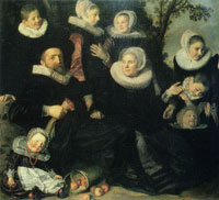 Frans Hals Family Portrait in a Landscape