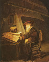 Karel van der Pluym A scholar in his Study