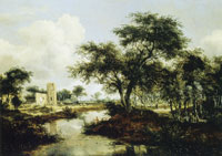 Meindert Hobbema A Ruin on the Bank of a River