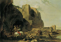 Nicolaes Berchem Return from the Falcon Hunt