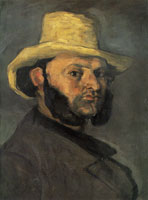 Paul Cézanne The man with a straw hat – Gustave Boyer