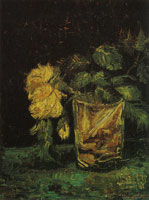 Vincent van Gogh Glass with roses
