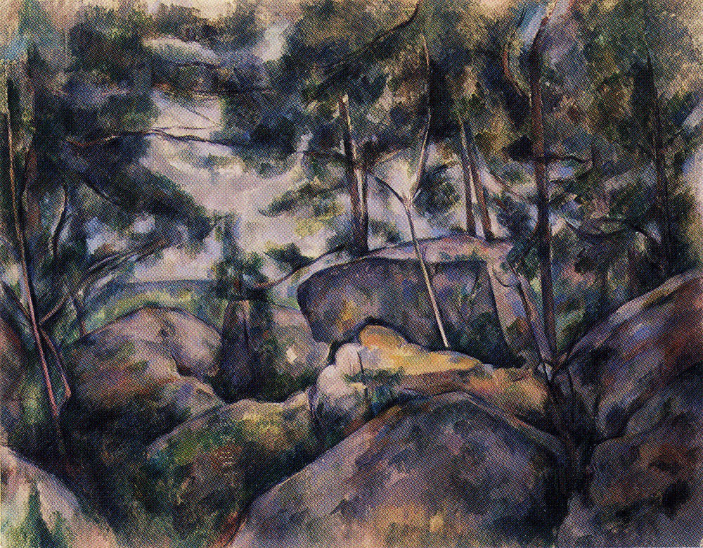 Paul Cézanne - Rocks at Fontainebleau