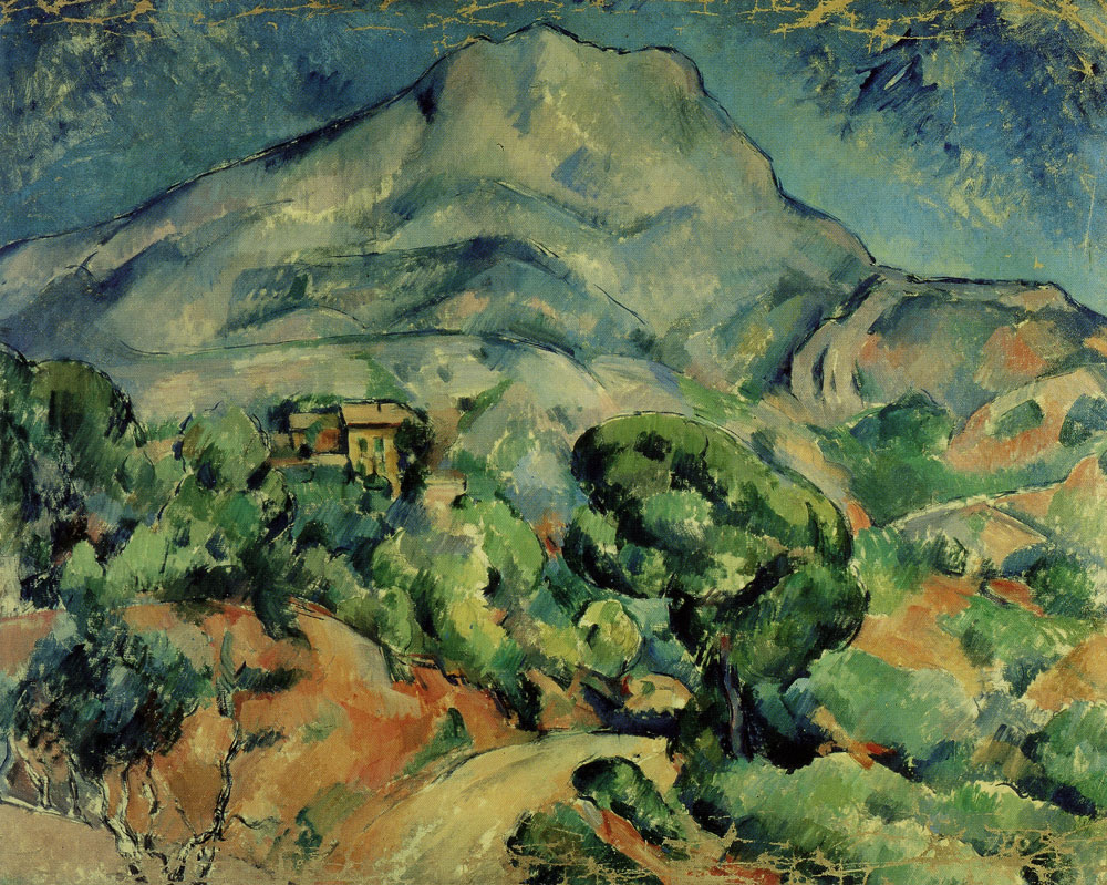 Paul Cézanne - Montagne Sainte-Victoire above the Route du Tholonet