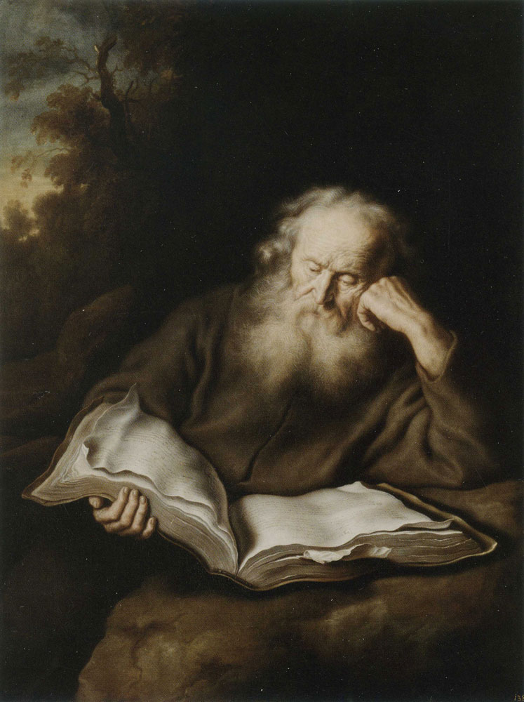 Salomon Koninck - A hermit reading