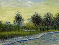 Vincent van Gogh Lane in a Public Garden at Asnières