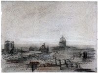 Vincent van Gogh View of Paris with the Panthéon