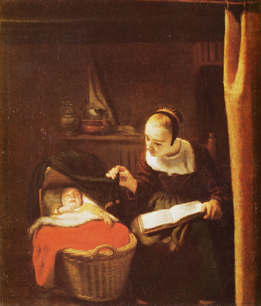 Nicolaes Maes - The young mother