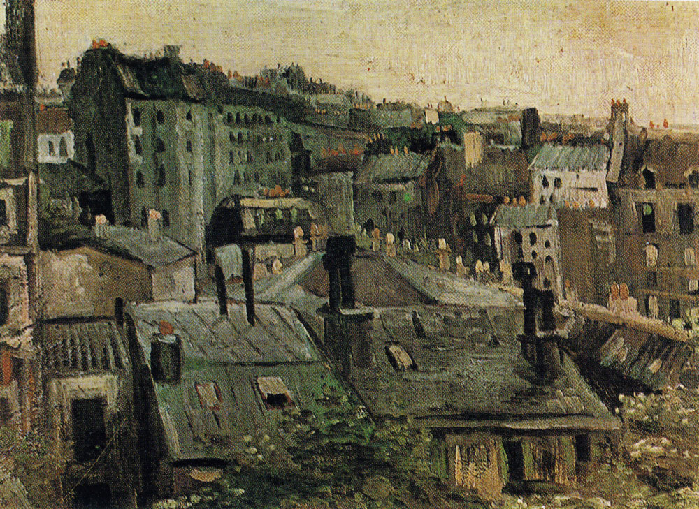 Vincent van Gogh - View of roofs and backs of houses
