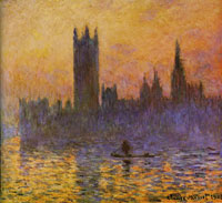Claude Monet The Houses of Parliament, sunset