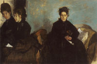 Edgar Degas Duchessa di Montejasi with her Daughters, Elena and Camilla