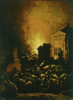 Egbert van der Poel Fire at Night