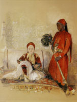 John Frederick Lewis Iskander Bey and His Servant
