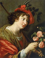 Paulus Moreelse Shepherd with Flowers