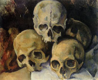 Paul Cézanne Pyramid of skulls