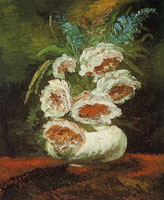 Vincent van Gogh Vase with peonies