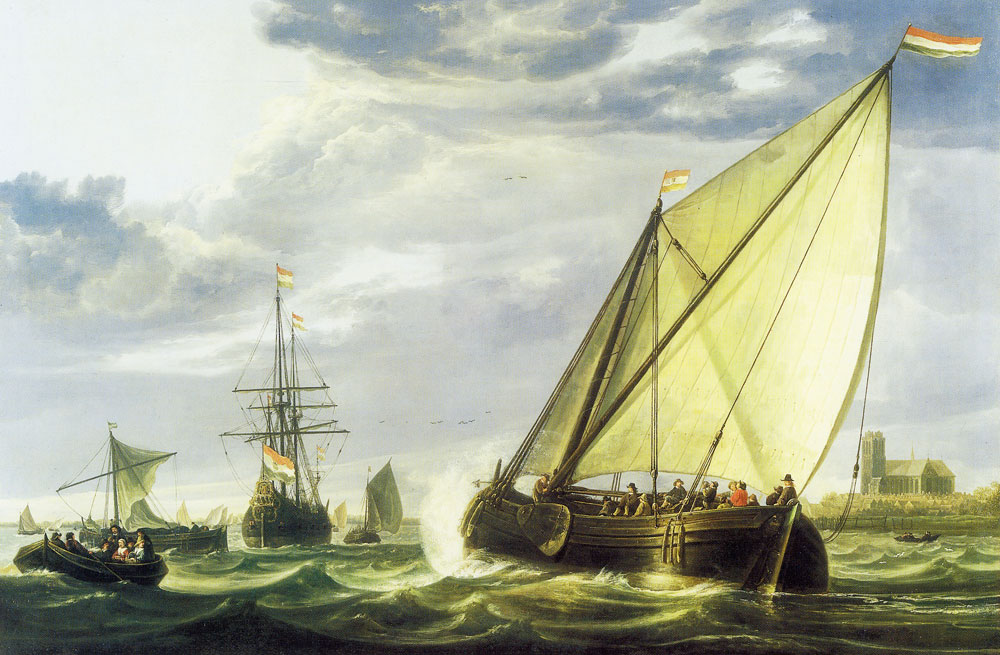 Aelbert Cuyp - Shipping on the Maas, Dordrecht