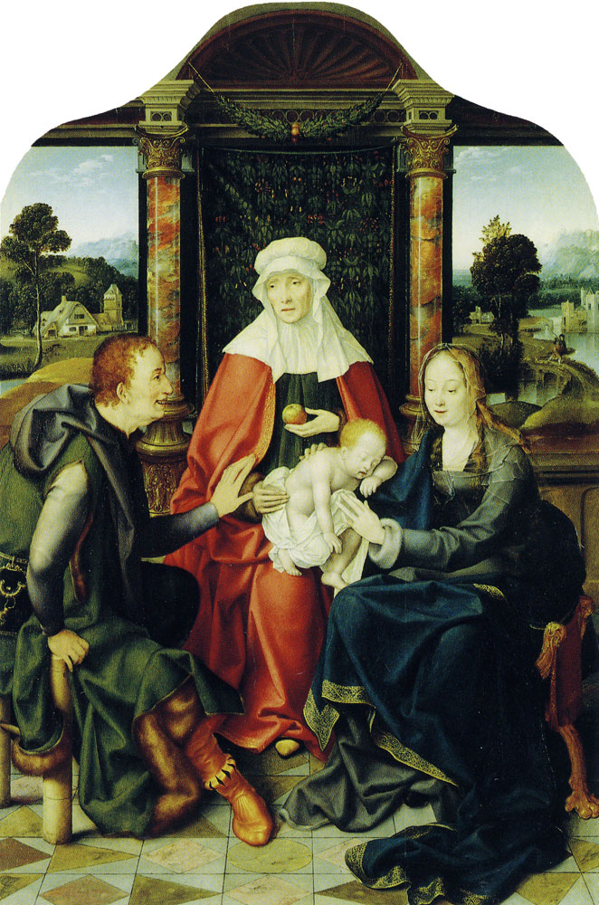 Joos van Cleve - Holy Family with Saint Anne