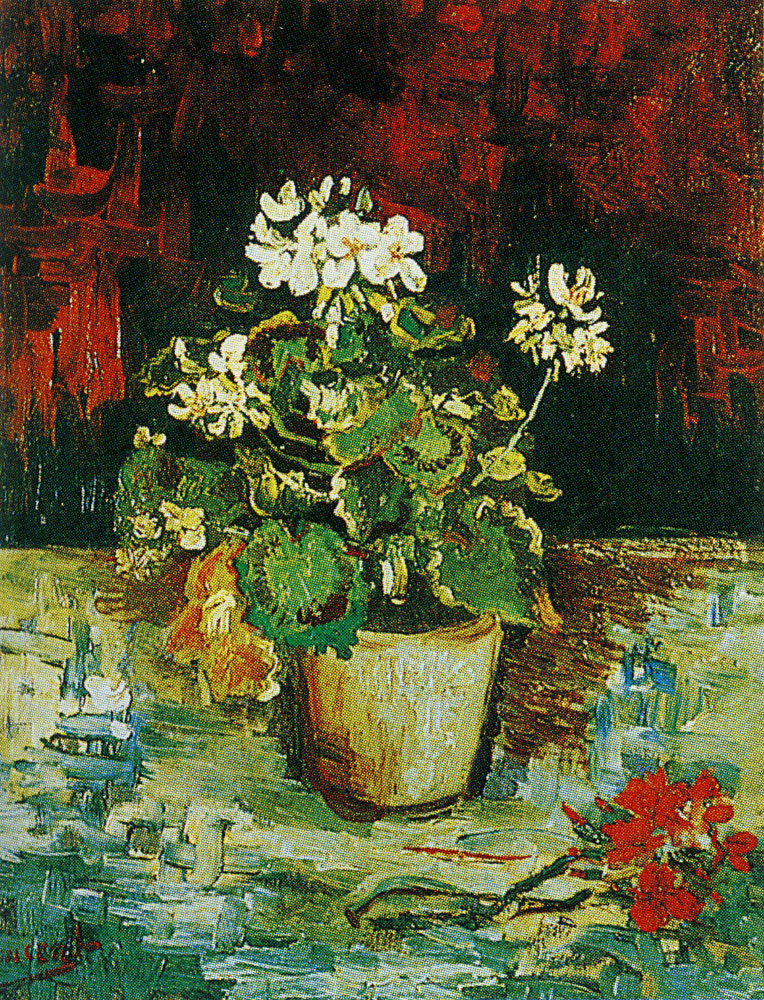 Vincent van Gogh - Geranium in a flowerpot
