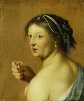 Cornelis van Poelenburch Shepherdess