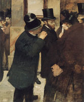 Edgar Degas Portraits, at the Stock Exchange