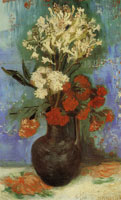 Vincent van Gogh Vase with carnations and other flowers