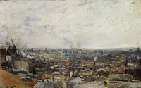 Vincent van Gogh View of Paris from Montmartre