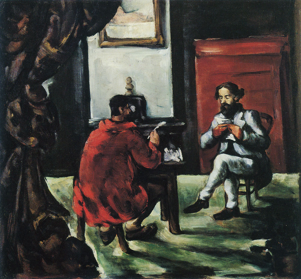Paul Cézanne - Paul Alexis reading at Zola's house