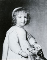 Ascribed to Jacob Gerritsz. Cuyp Portrait of a child with a dog