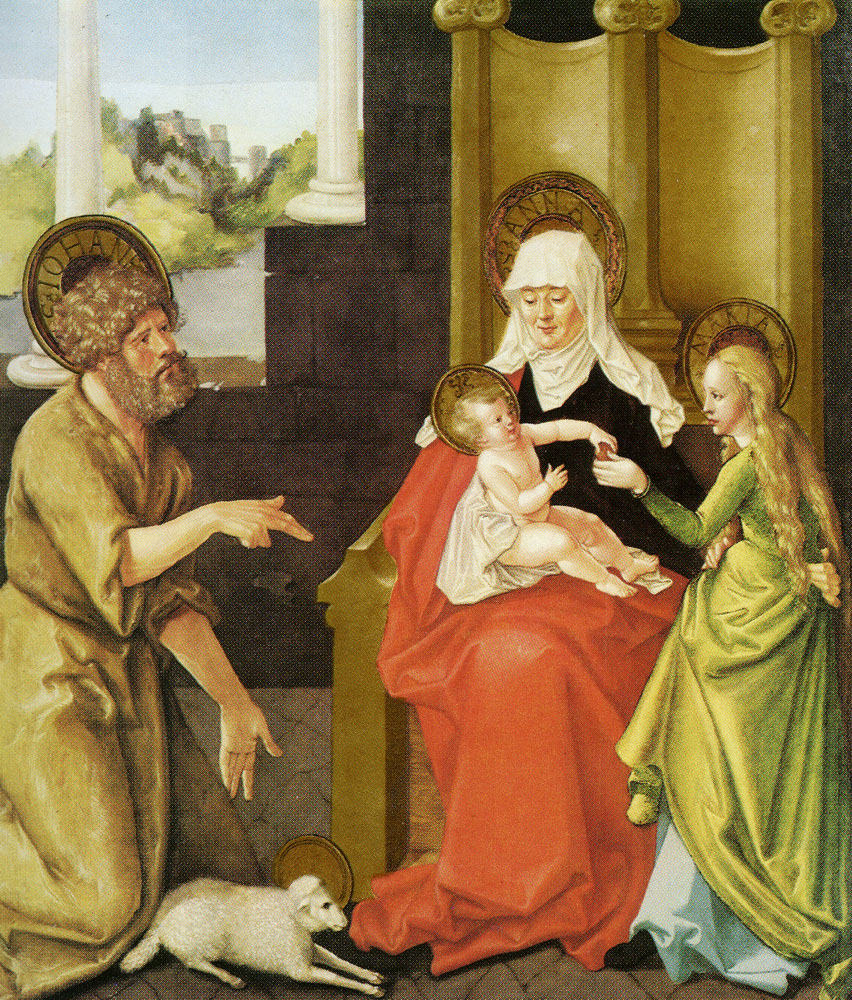 Hans Baldung Grien - St. Anne with the Christ Child, the Virgin, and St. John the Baptist