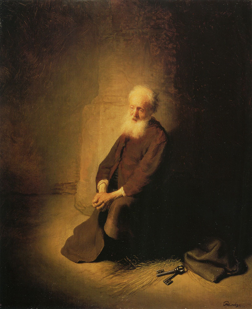 Rembrandt - The Apostle Peter Kneeling