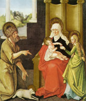 Hans Baldung Grien St. Anne with the Christ Child, the Virgin, and St. John the Baptist