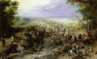 Jan Brueghel and Sebastian Vrancx Attack on a convoy