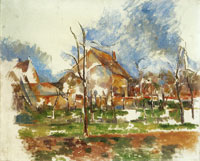 Paul Cézanne Winter landscape, Giverny