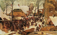 Pieter Bruegel the Elder Adoration of the Magi in the snow