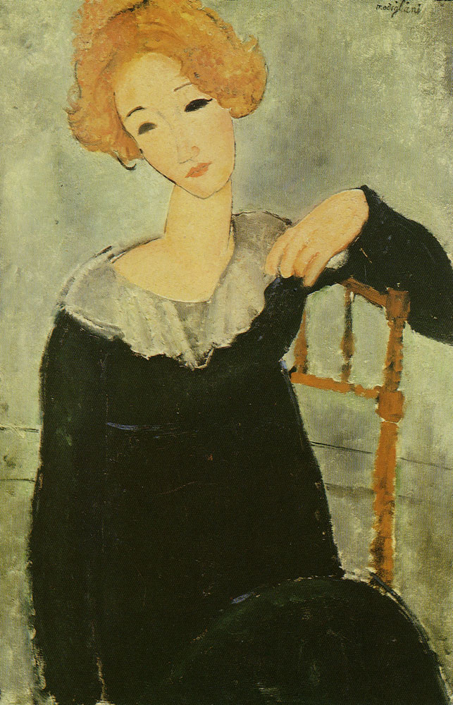 Amedeo Modigliani - Woman with Red Hair