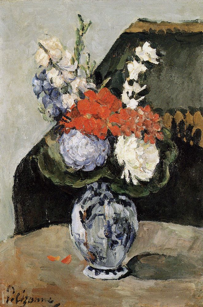 Paul Cézanne - Bouquet of flowers in a Delft vase