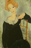 Amedeo Modigliani Woman with Red Hair