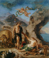 Eugène Delacroix Autumn - Bacchus and Ariadne