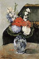 Paul Cézanne Bouquet of flowers in a Delft vase