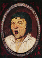Pieter Bruegel the Elder (?) Head of a yawning man