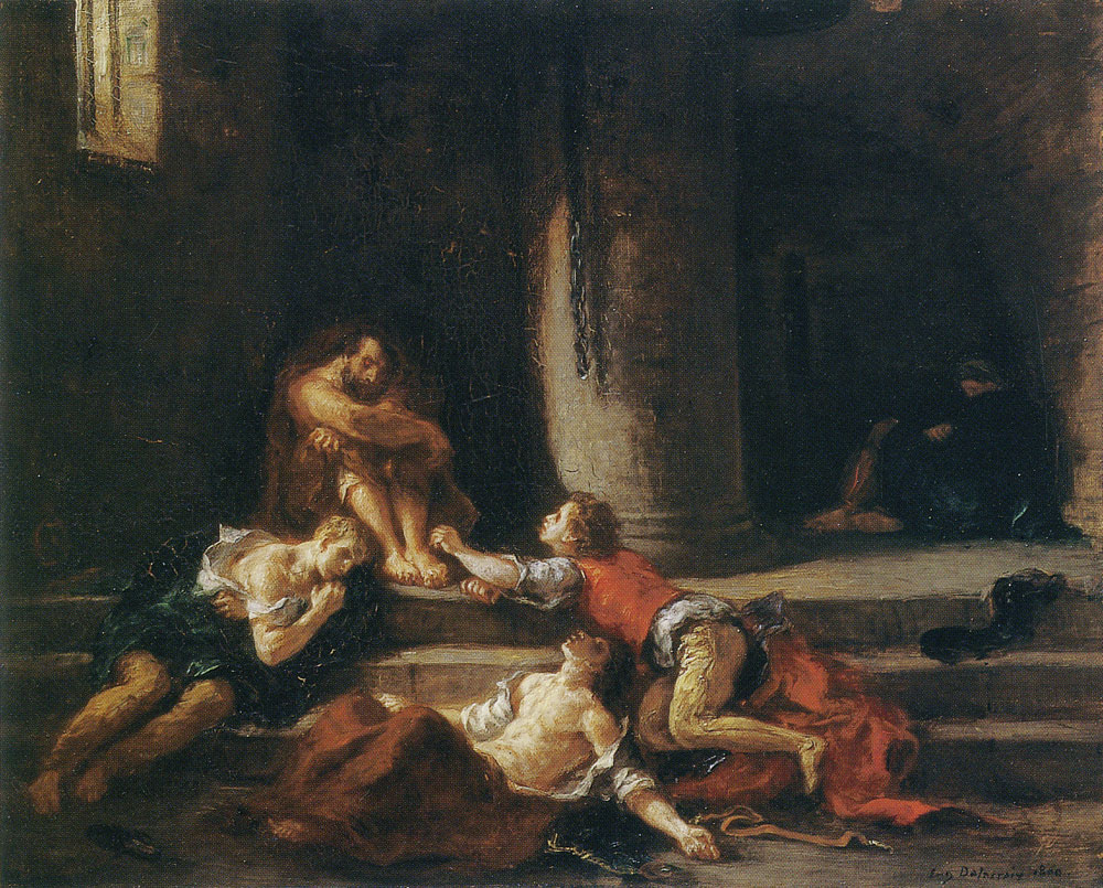 Eugène Delacroix - Ugolino and His Sons in the Tower