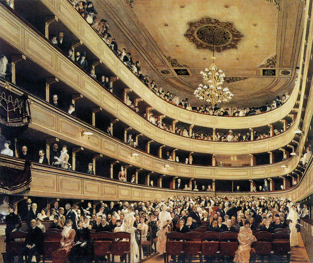 Gustav Klimt - Auditorium of the Old Burgtheater