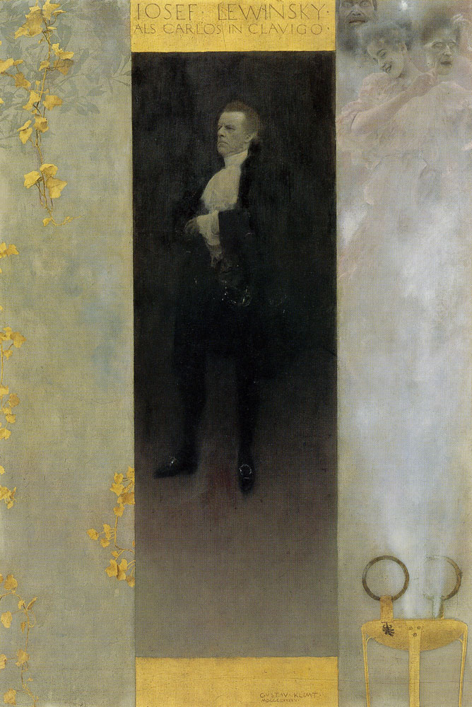 Gustav Klimt - Portrait of Josef Lewinsky